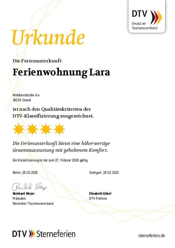 Ferienwohnung Lara "Im Herzen Von Ostfriesland" Osteel Buitenkant foto